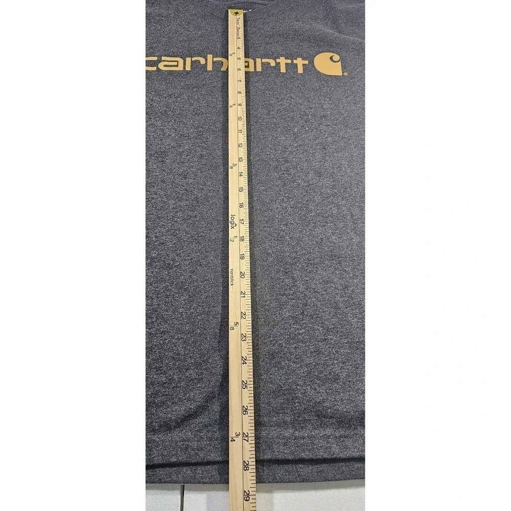 Carhartt K195 Men's XL CRH Carbon Heather Heavyweight short sleeve Losses Fit - Picture 8 of 9